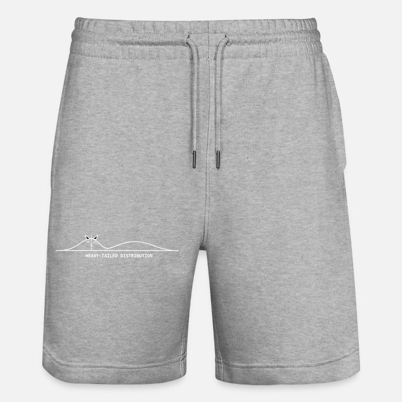heavy_tailed_distribution_dark - Stanley/Stella Unisex Bio Joggingshorts Trainer  - Grau meliert