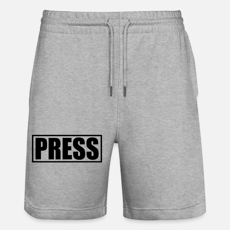Press - Short de jogging bio TRAINER Stanley/Stella unisexe - gris chiné