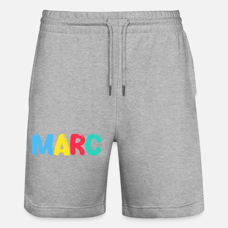 Nom - Marc - Short de jogging bio TRAINER Stanley/Stella unisexe - gris chiné