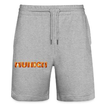 Munich - Short de jogging bio TRAINER Stanley/Stella unisexe - gris chiné - Devant - Nik (191cm) & Marisol (170cm)