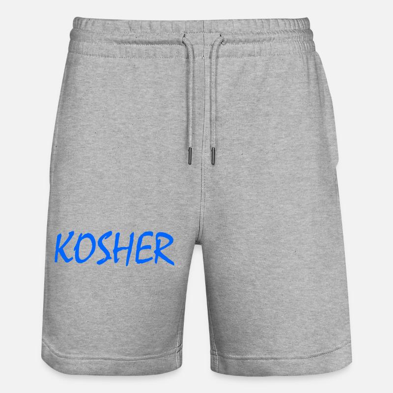 Kosher - Short de jogging bio TRAINER Stanley/Stella unisexe - gris chiné