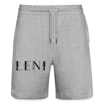 Name - Leni - Stanley/Stella Unisex Bio Joggingshorts Trainer  - Grau meliert - Vorne - Nik (191cm) & Marisol (170cm)
