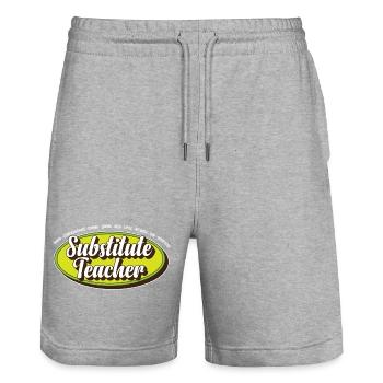 Teacher Assistant Substitute Teacher School - Stanley/Stella Unisex Bio Joggingshorts Trainer  - Grau meliert - Vorne - Nik (191cm) & Marisol (170cm)