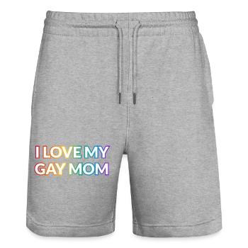 Ich liebe meine schwule Mutter - Stanley/Stella Unisex Bio Joggingshorts Trainer  - Grau meliert - Vorne - Nik (191cm) & Marisol (170cm)