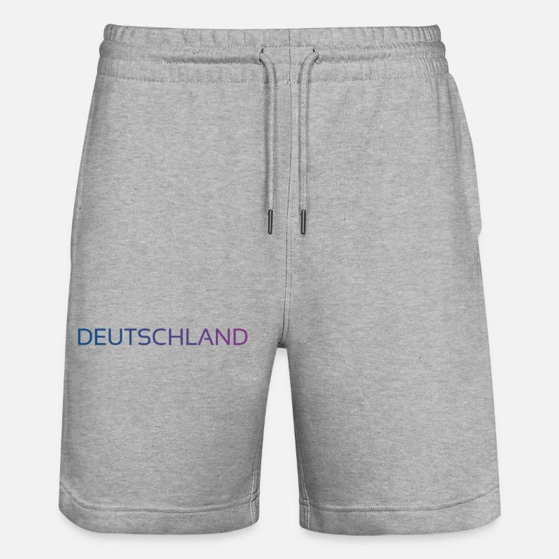 Deutschland - Stanley/Stella Unisex Bio Joggingshorts Trainer - Grau meliert