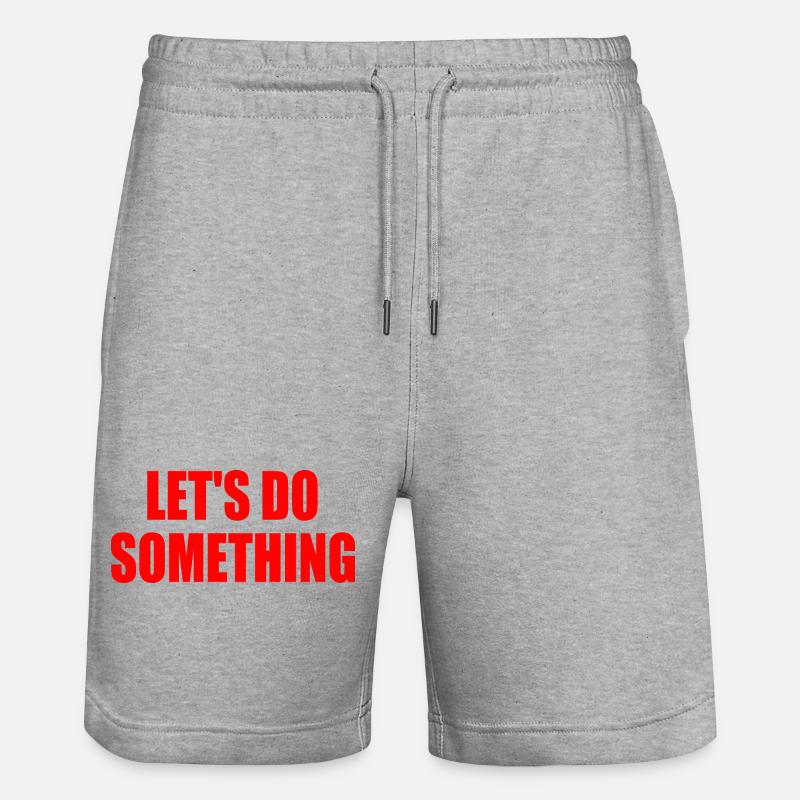 let's do something - Short de jogging bio TRAINER Stanley/Stella unisexe - gris chiné