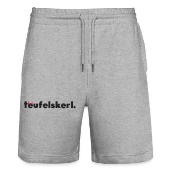 champion. - Short de jogging bio TRAINER Stanley/Stella unisexe - gris chiné - Devant - Nik (191cm) & Marisol (170cm)