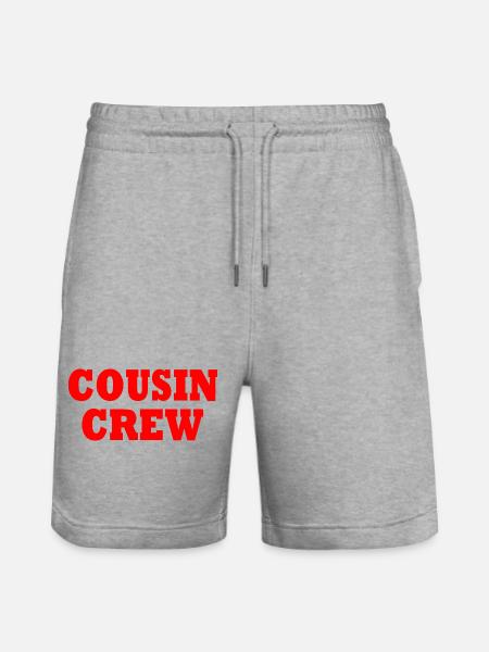 cousin crew - Stanley/Stella Trainer Unisex Organic Jogging Shorts - heather grey