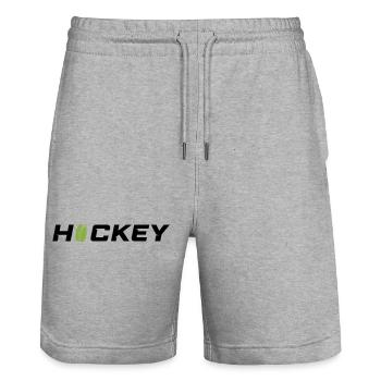 Hockey - Stanley/Stella Unisex Bio Joggingshorts Trainer  - Grau meliert - Vorne - Nik (191cm) & Marisol (170cm)