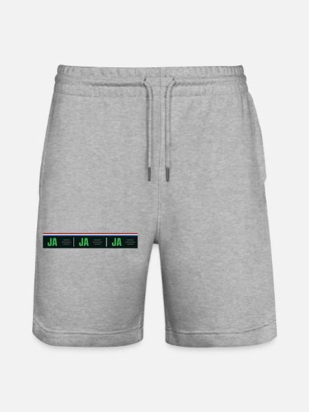 Letterbox sticker Yes Yes - Stanley/Stella Trainer Unisex Organic Jogging Shorts - heather grey