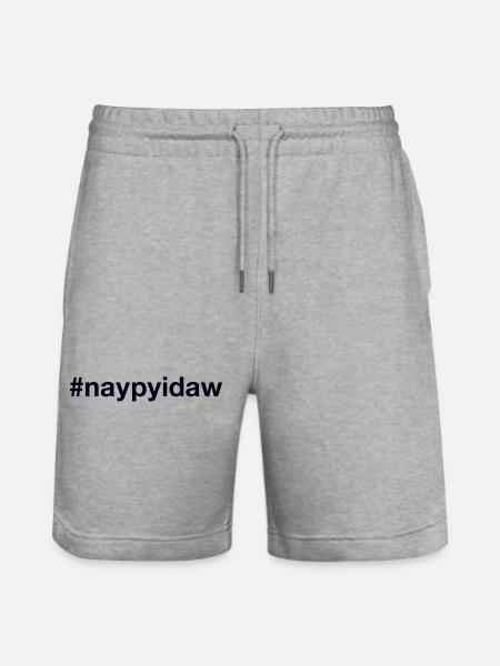 Naypyidaw, Myanmar - Stanley/Stella Trainer Unisex Organic Jogging Shorts - heather grey