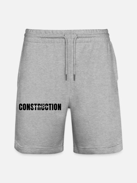 Women in Construction/Engineering Graduation Gift - Stanley/Stella Trainer Unisex Organic Jogging Shorts - heather grey