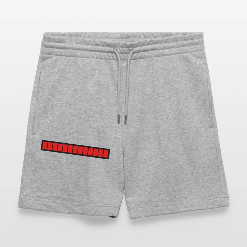 Rectangle loading bar Black Red (100%) Stanley/Stella Trainer Unisex Organic Jogging Shorts