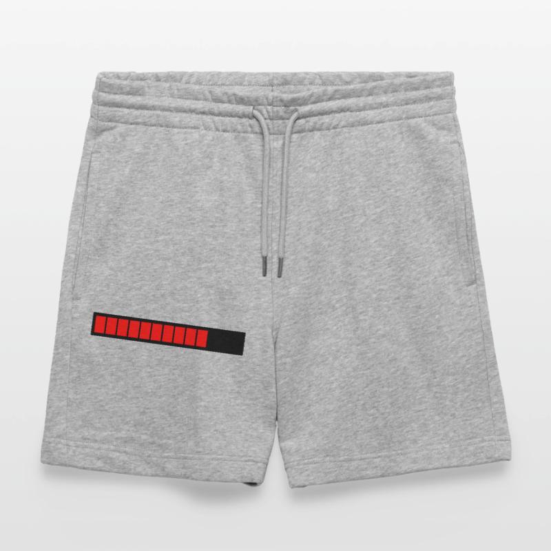 Rectangle loading bar Black Red (75%) Stanley/Stella Trainer Unisex Organic Jogging Shorts
