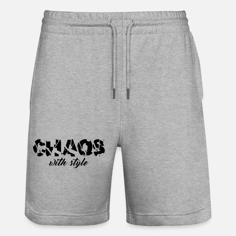 Chaos avec style - Short de jogging bio TRAINER Stanley/Stella unisexe - gris chiné