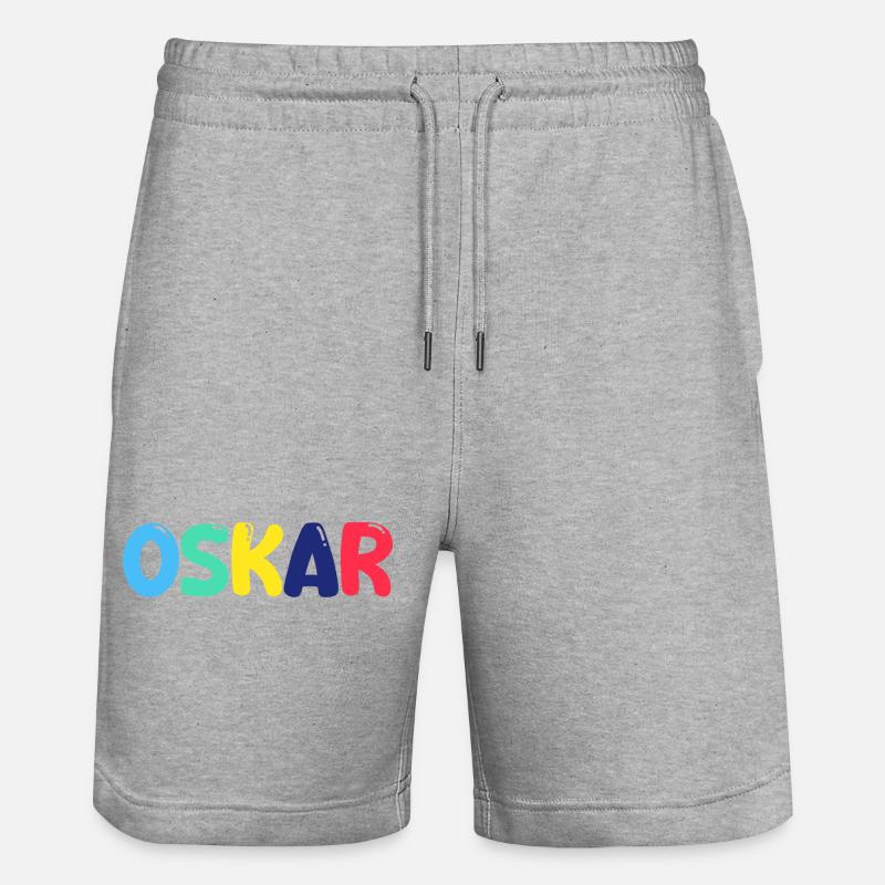 Nom - Oscar - Short de jogging bio TRAINER Stanley/Stella unisexe - gris chiné