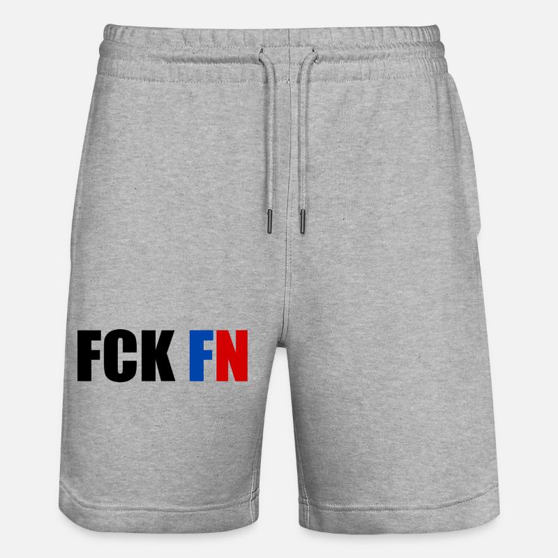 Fck fn - Short de jogging bio TRAINER Stanley/Stella unisexe - gris chiné