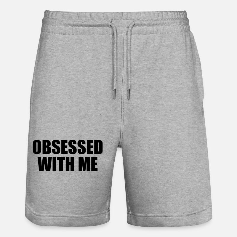 obsessed with me - Short de jogging bio TRAINER Stanley/Stella unisexe - gris chiné