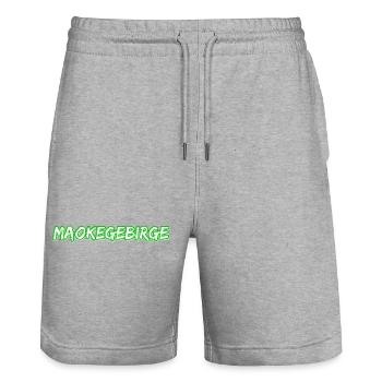 Maokegebirge - Stanley/Stella Unisex Bio Joggingshorts Trainer  - Grau meliert - Vorne - Nik (191cm) & Marisol (170cm)