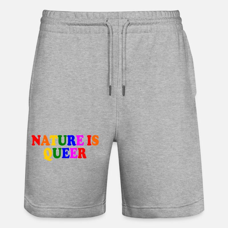 Nature is queer - Short de jogging bio TRAINER Stanley/Stella unisexe - gris chiné