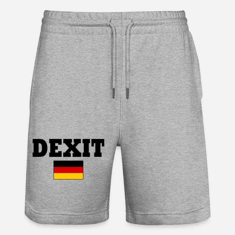 Dexit - Stanley/Stella Trainer Unisex Organic Jogging Shorts - heather grey