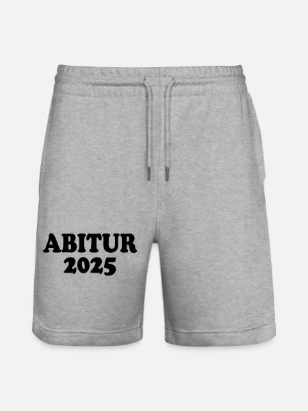 Abitur 2025 - Stanley/Stella Unisex Bio Joggingshorts Trainer - Grau meliert