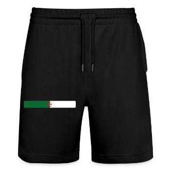 Drapeau Algérie - Short de jogging bio TRAINER Stanley/Stella unisexe - noir - Devant - Nik (191cm) & Marisol (170cm)