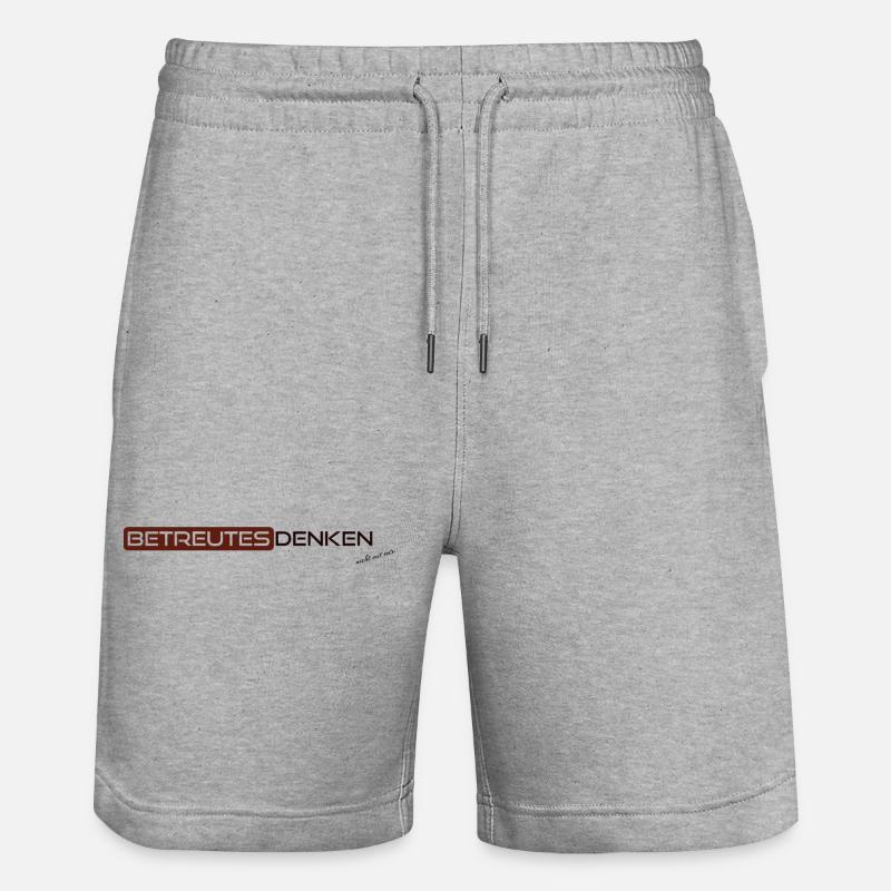 Pensée supervisée, mais pas avec moi. - Short de jogging bio TRAINER Stanley/Stella unisexe - gris chiné