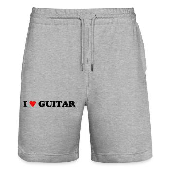 Require design for metadata - Stanley/Stella Trainer Unisex Organic Jogging Shorts - heather grey - Front - Nik (191cm) & Marisol (170cm)