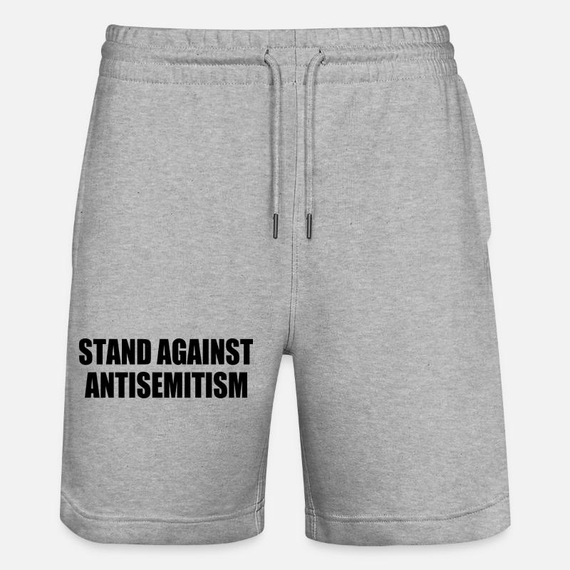 stand against antisemitism - Short de jogging bio TRAINER Stanley/Stella unisexe - gris chiné