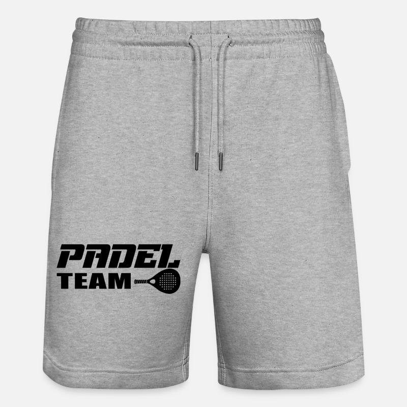 L’équipe Padel - Short de jogging bio TRAINER Stanley/Stella unisexe - gris chiné