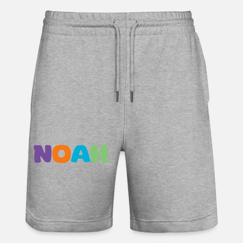 Name - Noah - Stanley/Stella Unisex Bio Joggingshorts Trainer  - Grau meliert