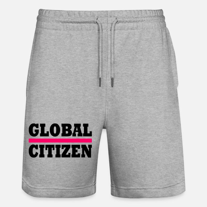 global citizen - Short de jogging bio TRAINER Stanley/Stella unisexe - gris chiné