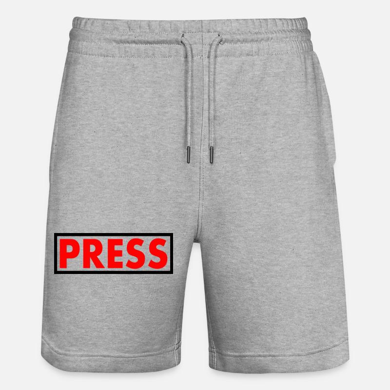 Press - Short de jogging bio TRAINER Stanley/Stella unisexe - gris chiné