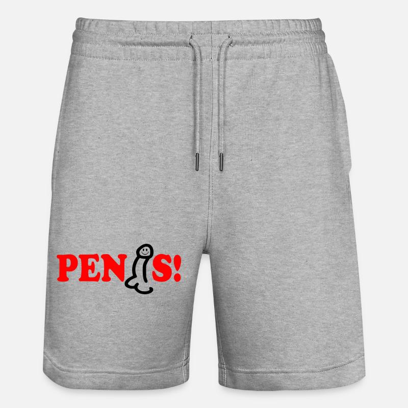 Penis - Short de jogging bio TRAINER Stanley/Stella unisexe - gris chiné