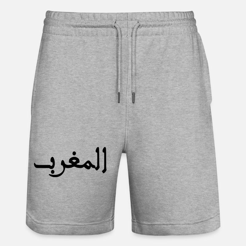 Maroc المغرب - Short de jogging bio TRAINER Stanley/Stella unisexe - gris chiné