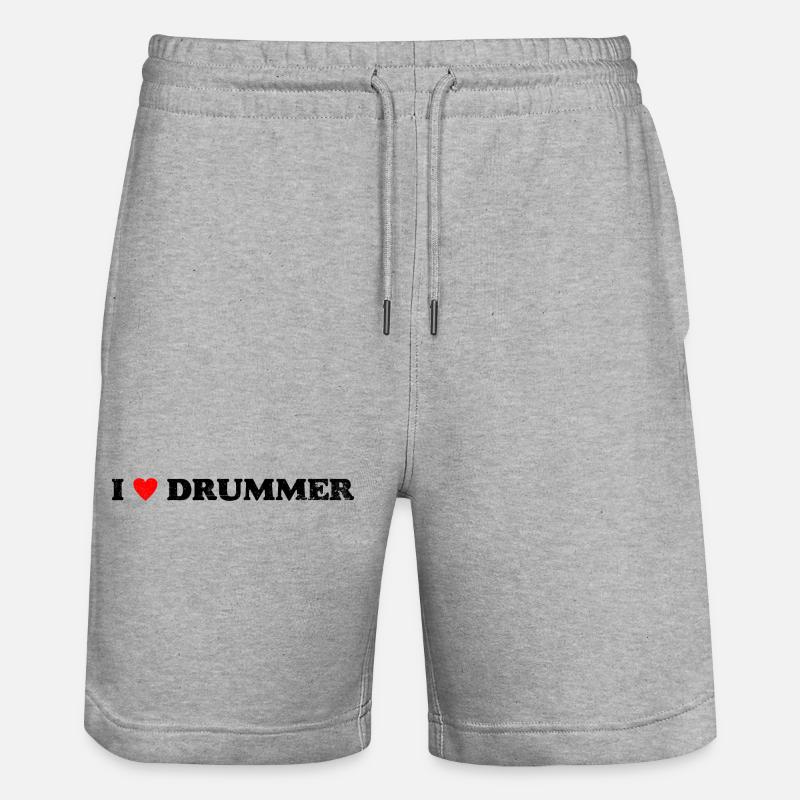 Design input required - Stanley/Stella Trainer Unisex Organic Jogging Shorts - heather grey