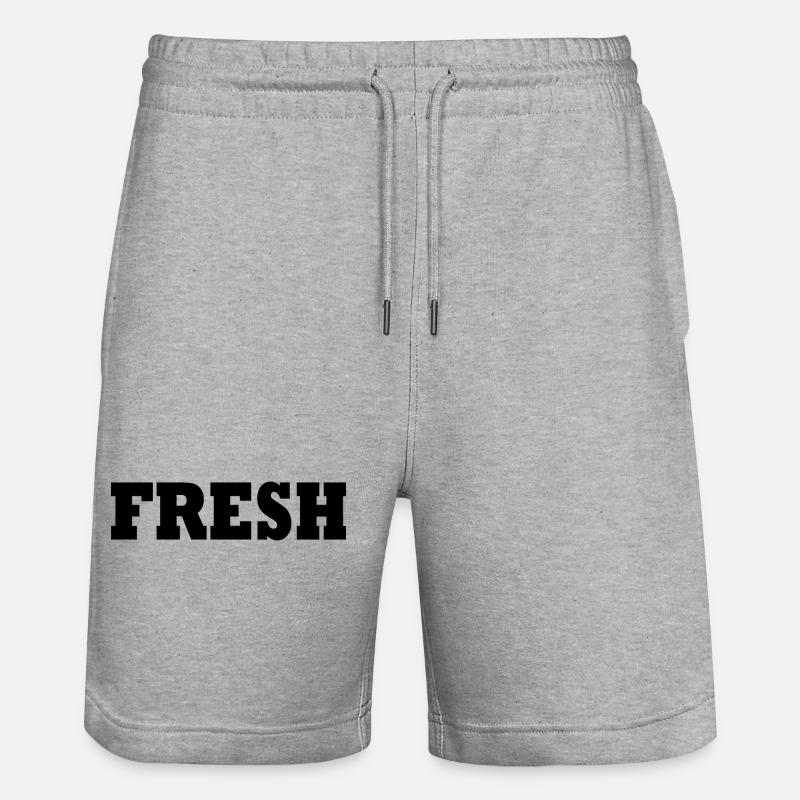 Fresh - Stanley/Stella Unisex Bio Joggingshorts Trainer  - Grau meliert