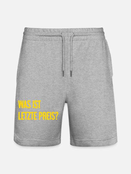 What is last price? - Stanley/Stella Trainer Unisex Organic Jogging Shorts - heather grey