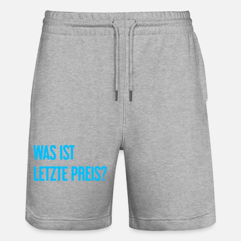 Quel est le dernier prix ? - Short de jogging bio TRAINER Stanley/Stella unisexe - gris chiné