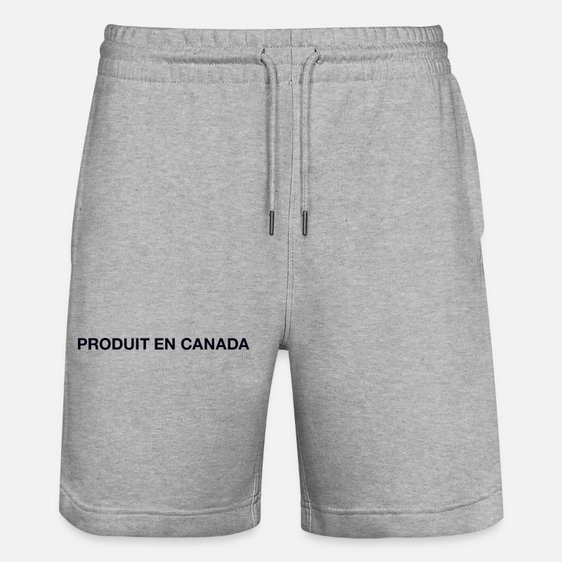 Canada Kanada - Stanley/Stella Unisex Bio Joggingshorts Trainer  - Grau meliert