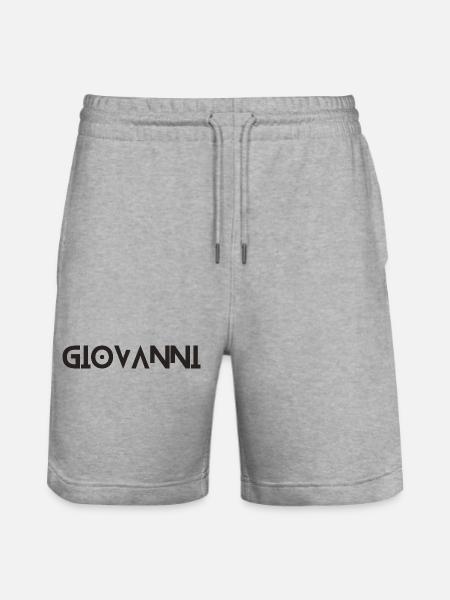 Giovanni - Stanley/Stella Unisex Bio Joggingshorts Trainer - Grau meliert