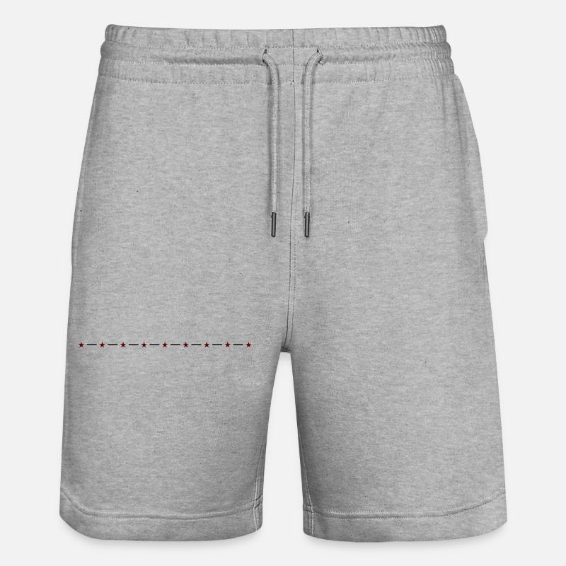 Étoiles de ligne 2 - Short de jogging bio TRAINER Stanley/Stella unisexe - gris chiné
