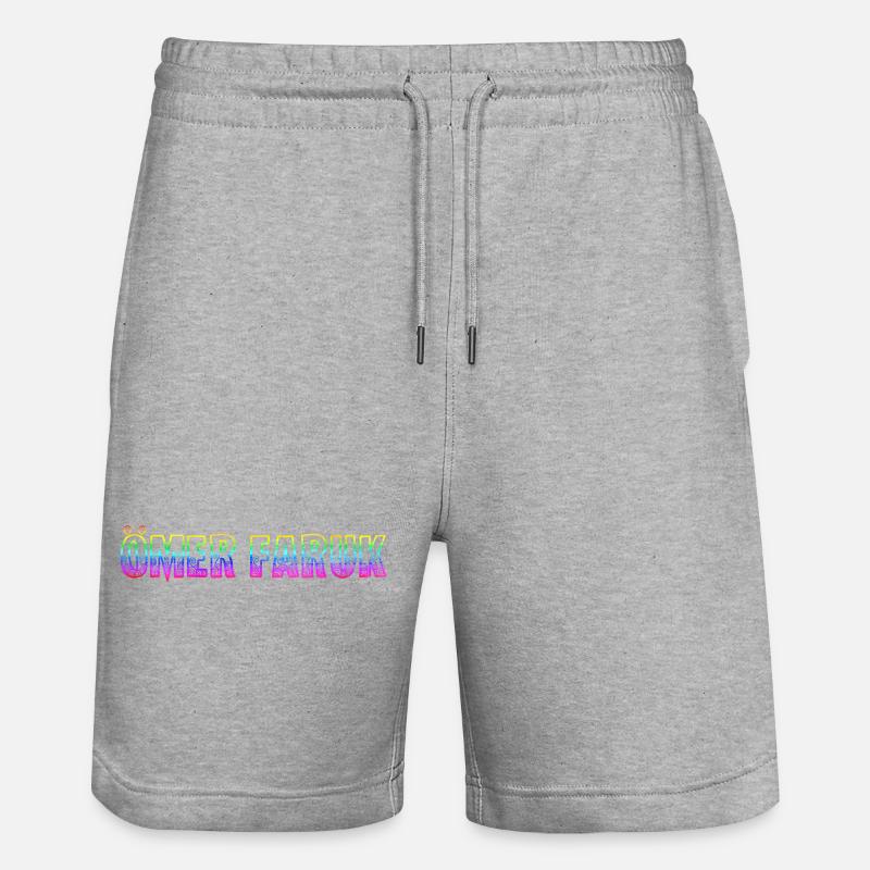 Ömer Faruk RS Rainbow - Short de jogging bio TRAINER Stanley/Stella unisexe - gris chiné