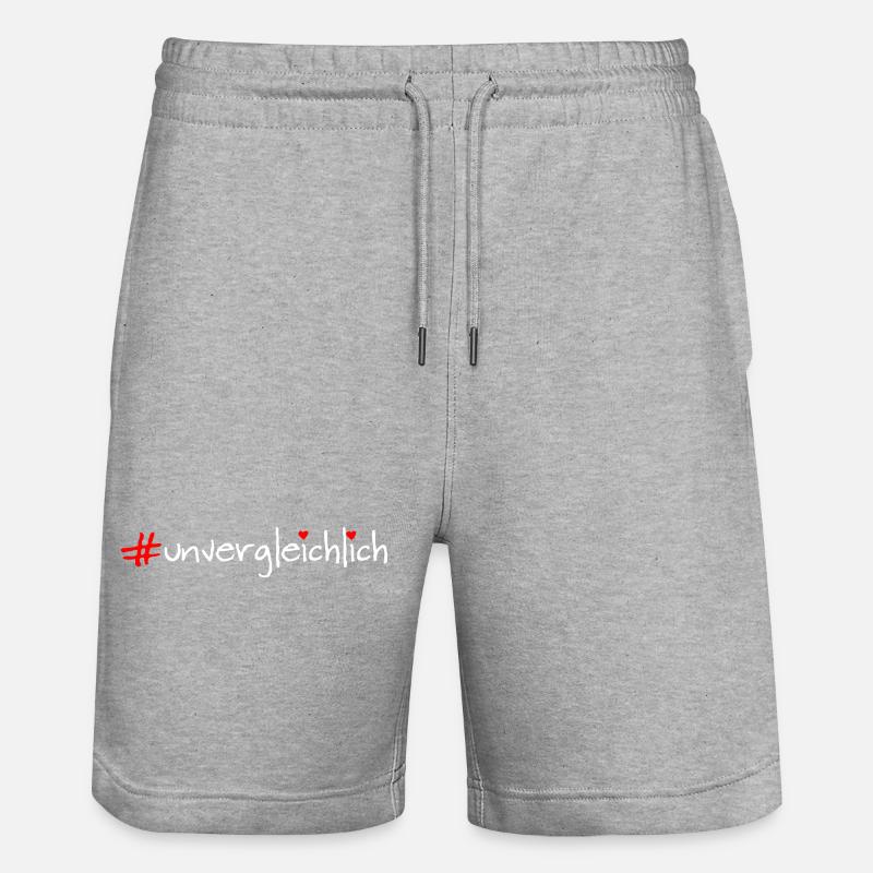 incomparable - Short de jogging bio TRAINER Stanley/Stella unisexe - gris chiné