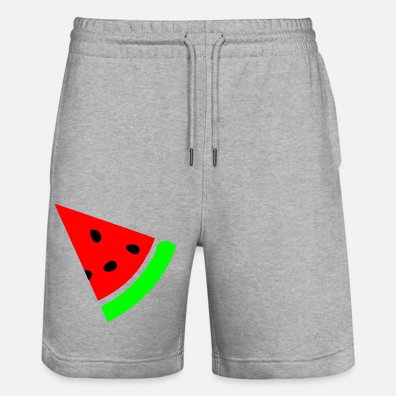 Pastèque - Short de jogging bio TRAINER Stanley/Stella unisexe - gris chiné