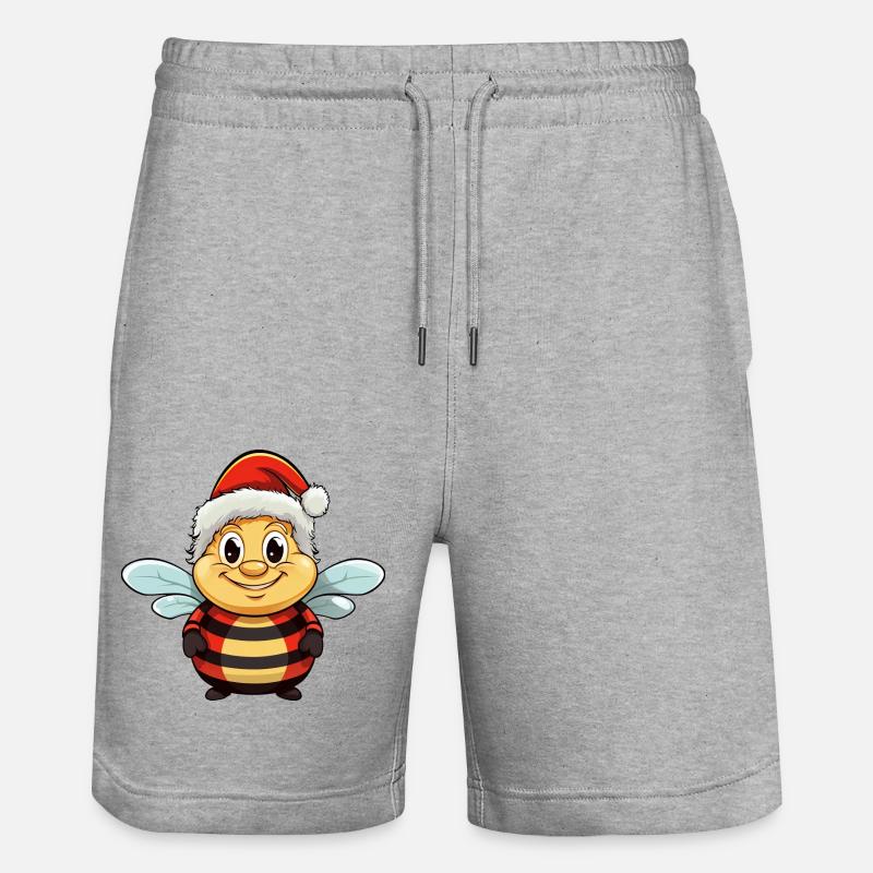 Noël des abeilles - Short de jogging bio TRAINER Stanley/Stella unisexe - gris chiné