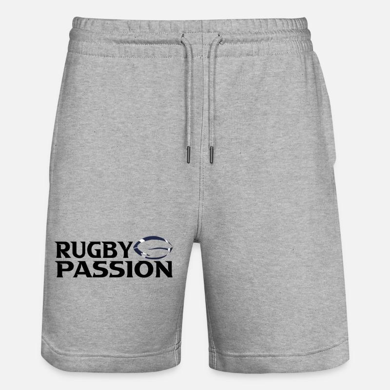 Rugby - Short de jogging bio TRAINER Stanley/Stella unisexe - gris chiné