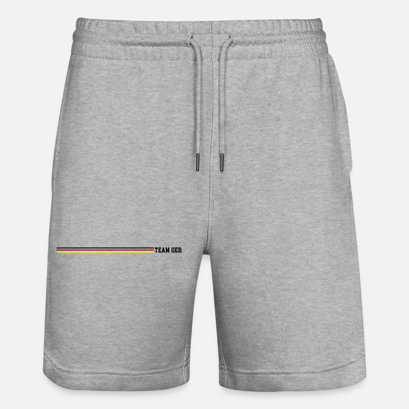 Équipe Allemagne - Short de jogging bio TRAINER Stanley/Stella unisexe - gris chiné