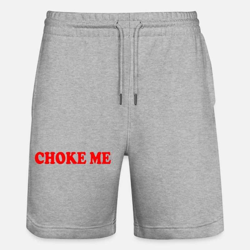 Choke me - Short de jogging bio TRAINER Stanley/Stella unisexe - gris chiné